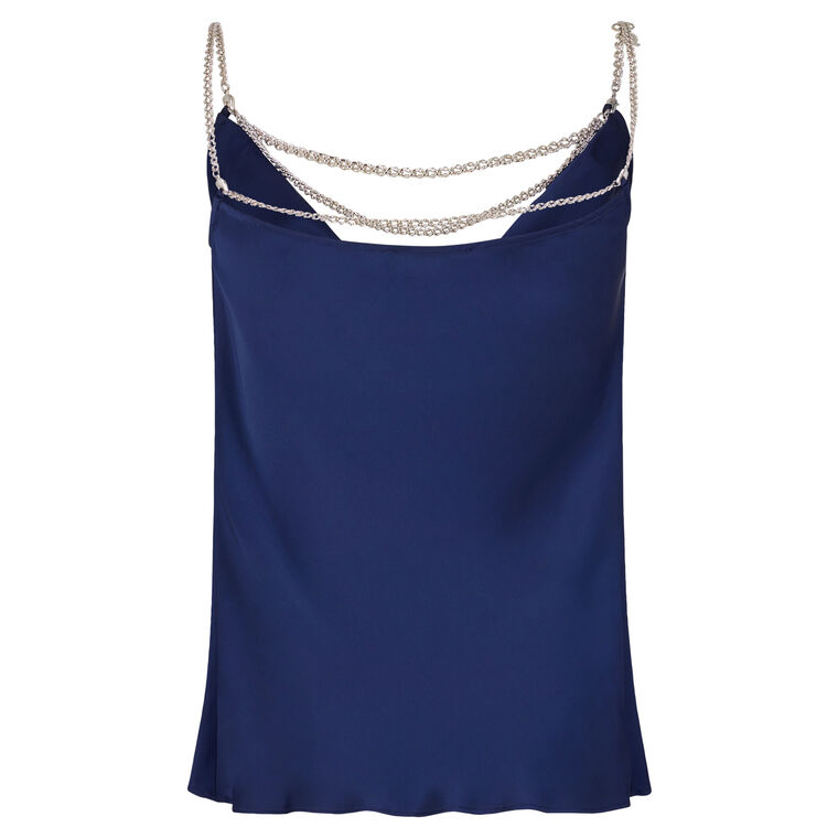 Chain Detail Satin Camisole image number null