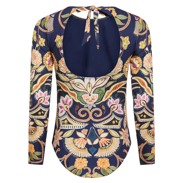 Robin Open-Back One-Piece Rashguard Swimsuit image number null