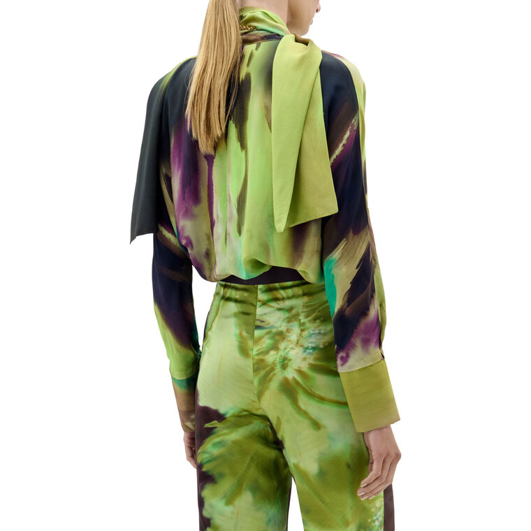 Jaboca Long Sleeve High Neck Blouse image number null