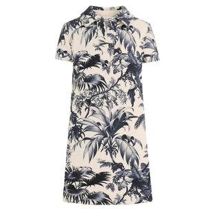 Palm Leaves Shift Dress
