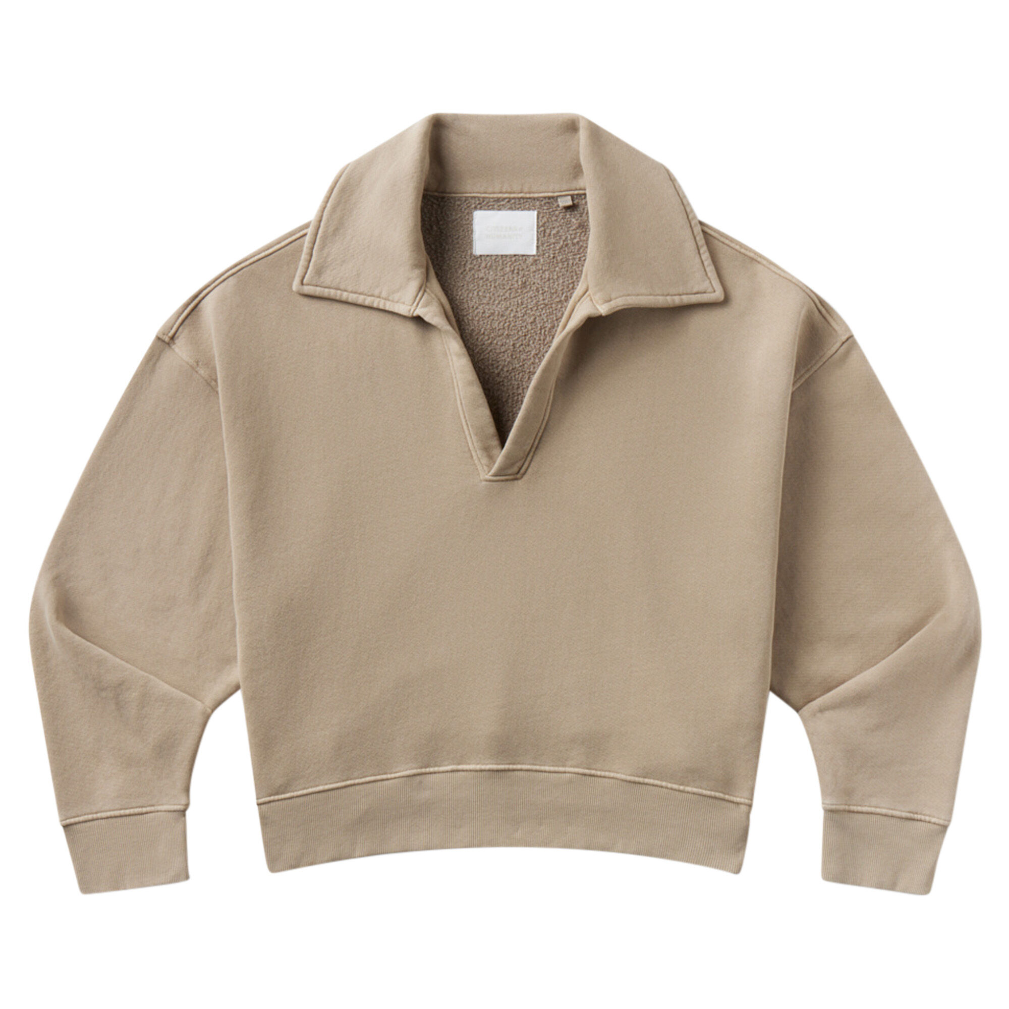 Citizens of Humanity Trapeze Long Sleeve Collared V-Neck Pullover