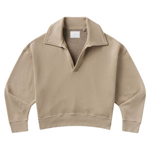 Trapeze Long Sleeve Collared V-Neck Pullover