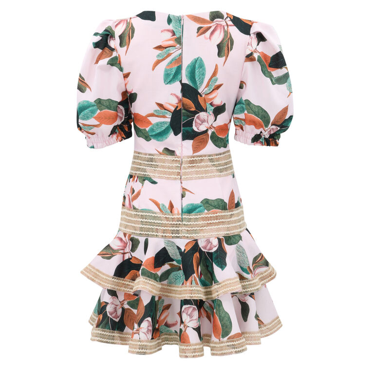 Magnolia Puff Sleeve Mini Dress image number null