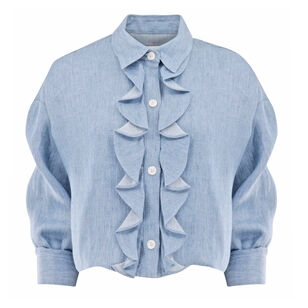 Ex Crop Ruffle Shirt