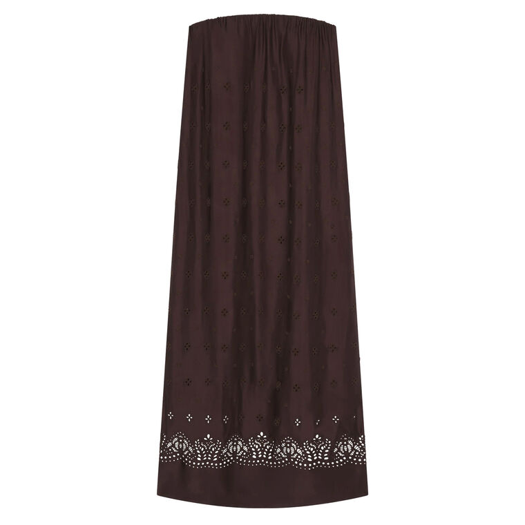 Dalia Strapless Embroidered Maxi Dress image number null