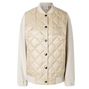 Aileen Hybrid Collage Quilted Button Up Jacket