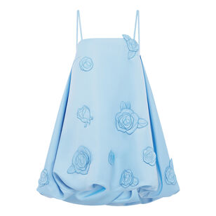 Patsy Applique Puff Mini Dress