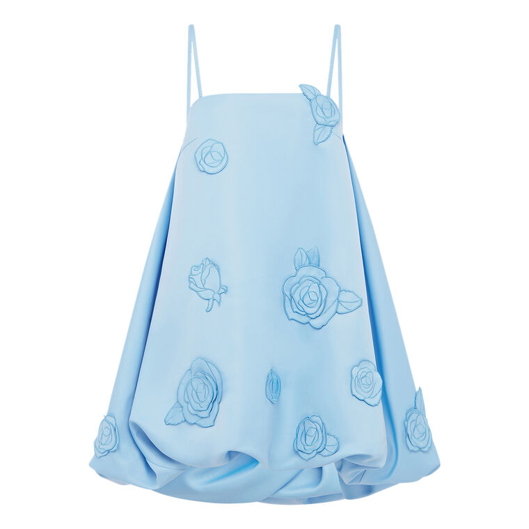 Patsy Applique Puff Mini Dress image number null