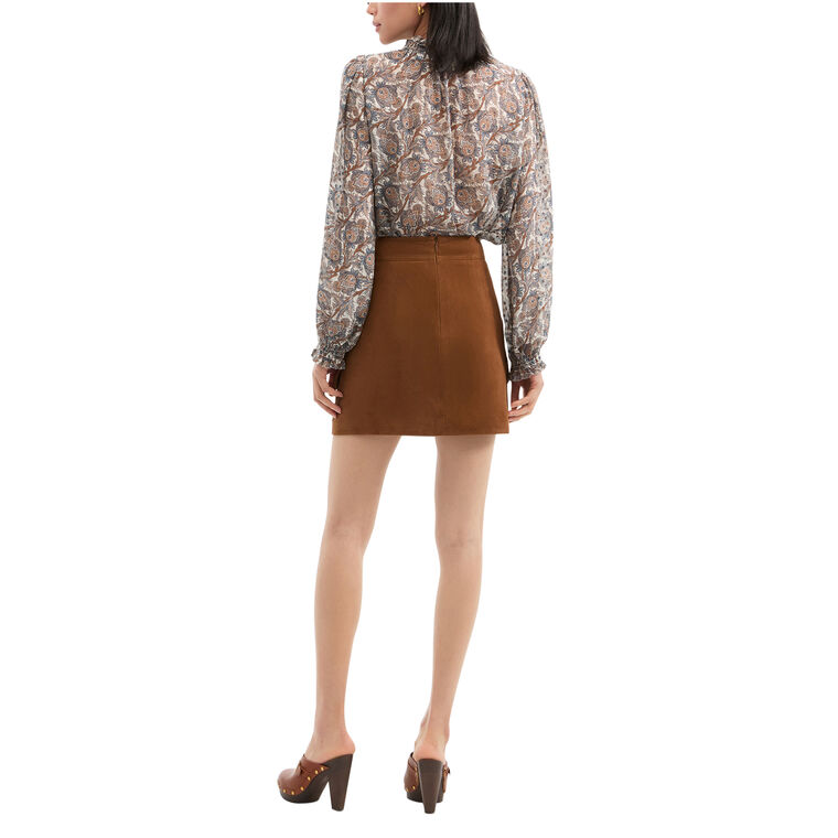 Norwood Suede Mini Skirt image number null