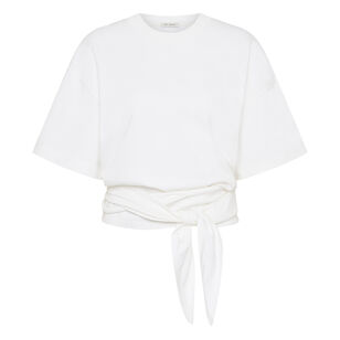 Cotton Jersey Split Back Tee