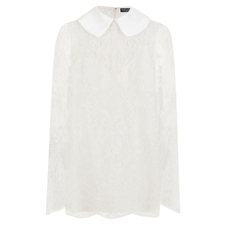 Long Sleeve Lace Mini Dress image number null