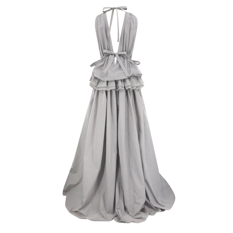 Alexandrina Draped Taffeta Gown image number null
