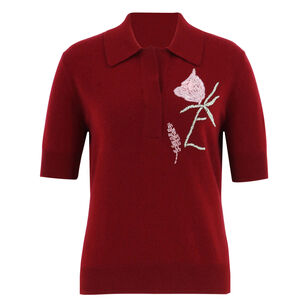 Ailey Cashmere Wool Blend Polo