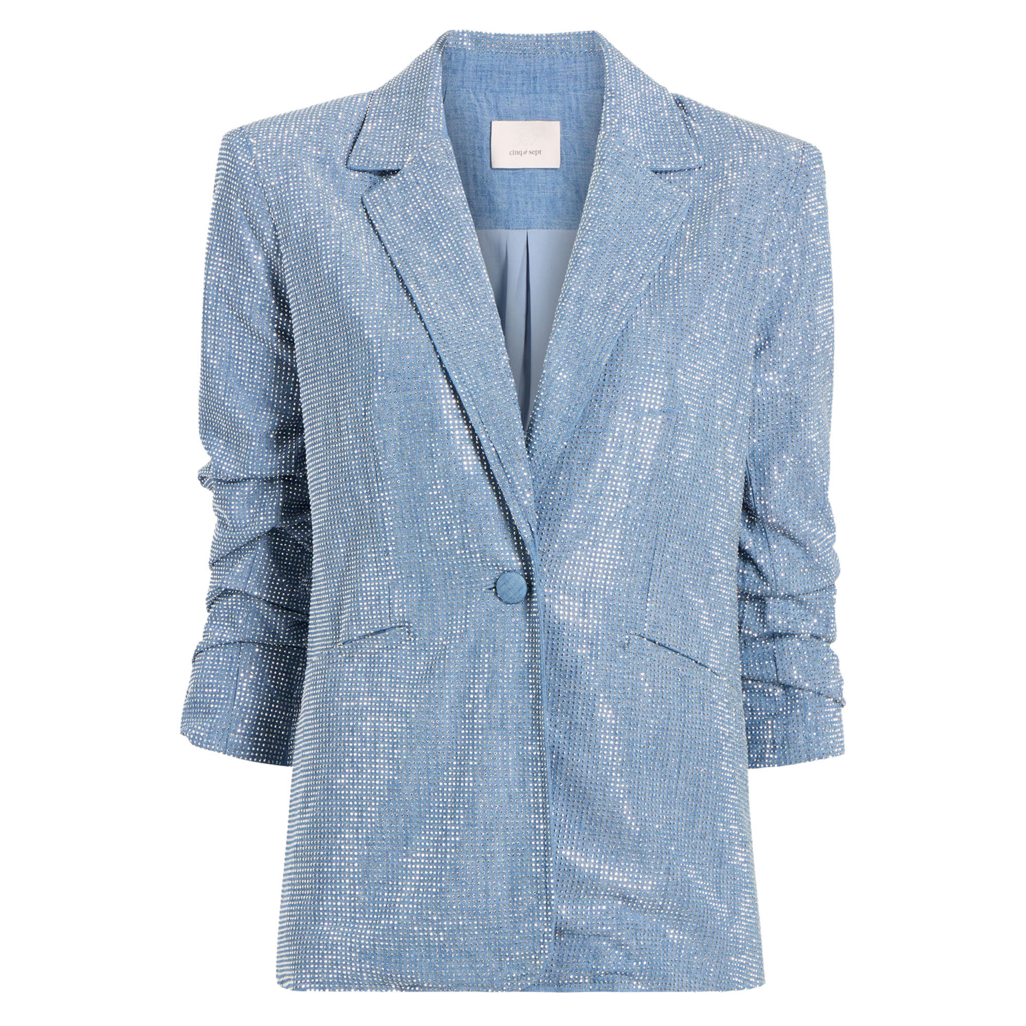 Cinq à Sept Chambray Heatset Sequin Kylie Jacket | Tootsies