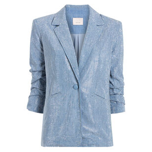 Chambray Heatset Sequin Kylie Jacket