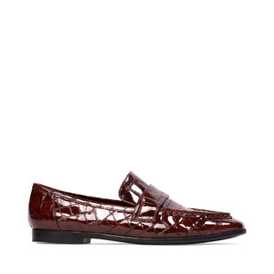 Arrow Croc-Embossed Loafer