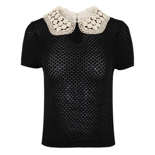 Ciara Short Sleeve Pullover Wool Blend Sweater