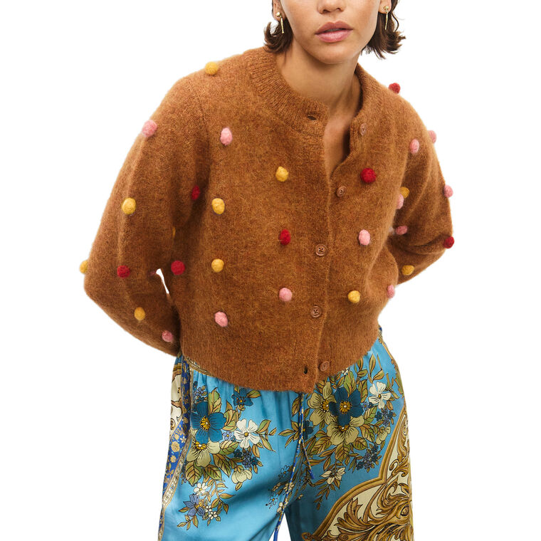 Elia Cropped Cardigan image number null