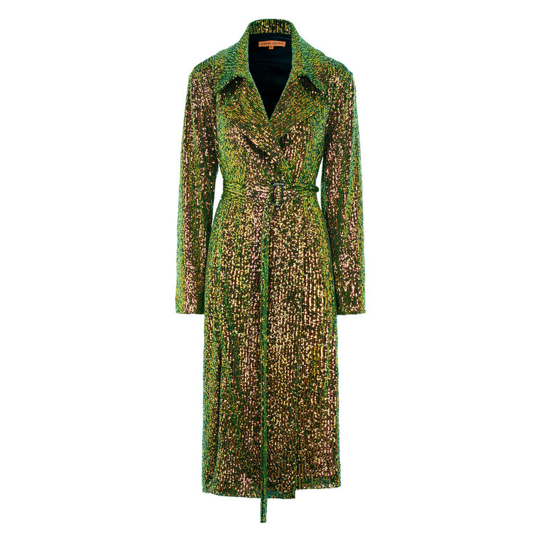 Paulos Sequin Long Sleeve Coat image number null