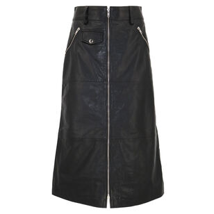 Lilia Leather Skirt