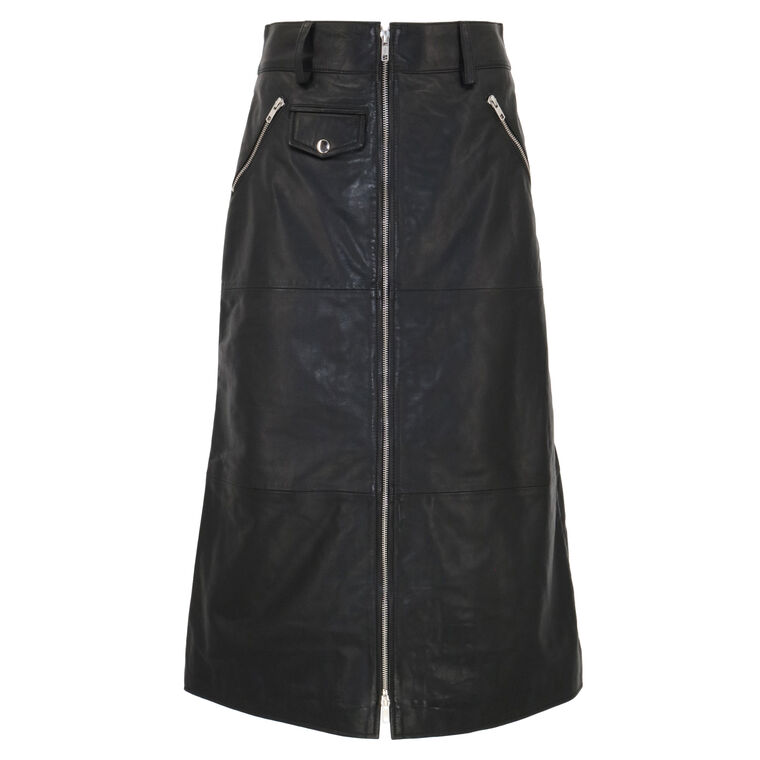 Lilia Leather Skirt image number null