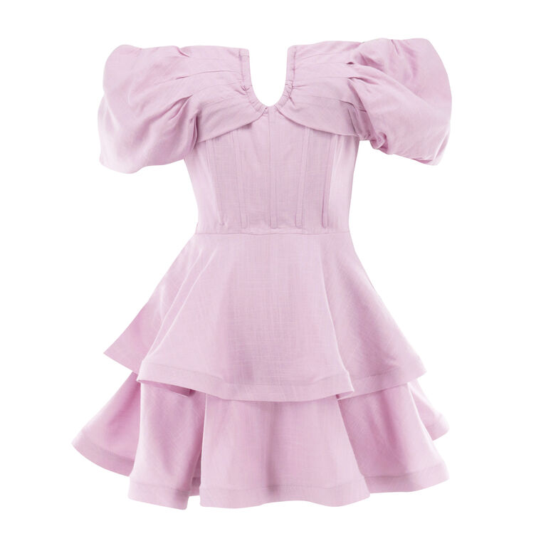 Kara Asymmetrical Mini Dress image number null