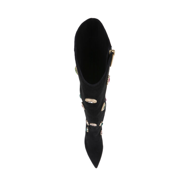 Concourse Embellished Kid Suede Boot image number null