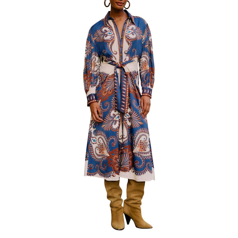 Arabesque Scarf Midi Dress image number null