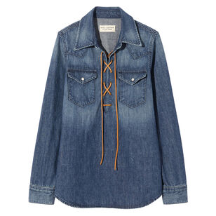 Collins Collared Long Sleeve Denim Shirt