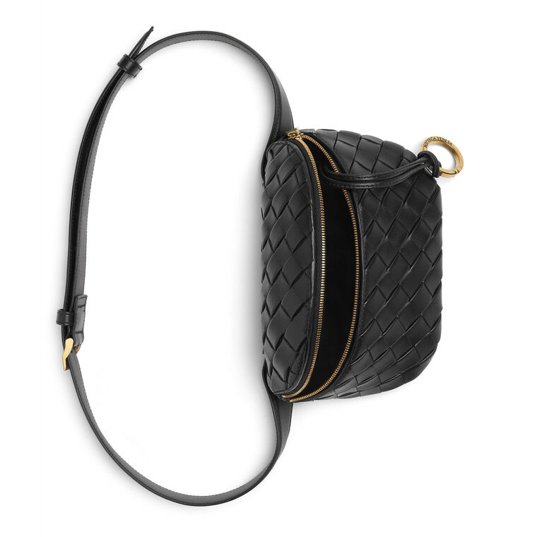 Padded Intrecciato Belt Bag image number null