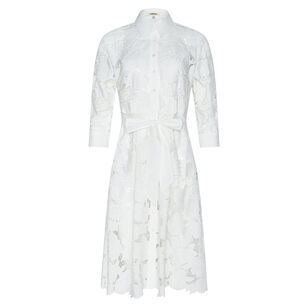 May Eyelet Shirt Dress
