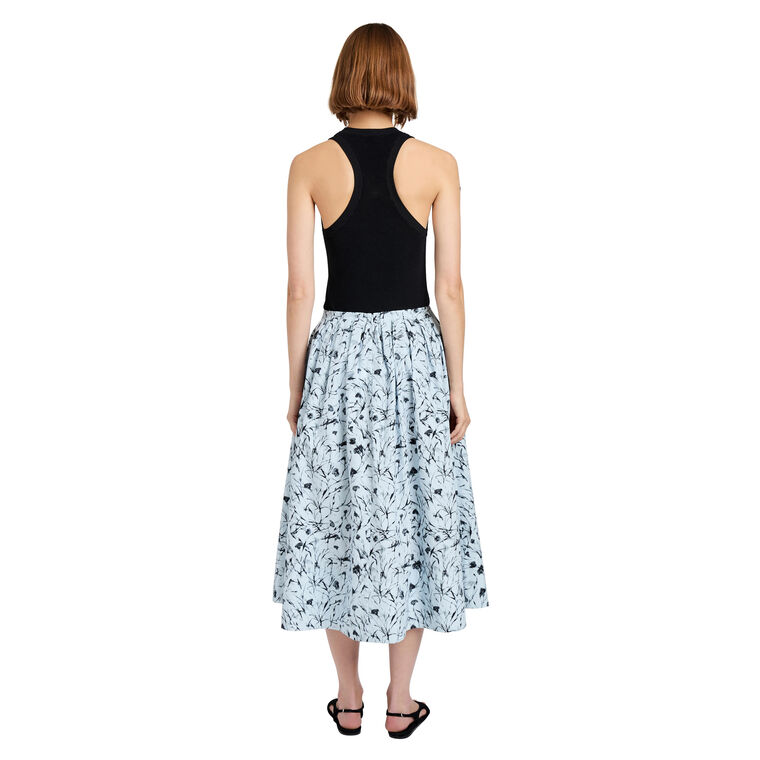 Austin Midi Skirt In Printed Poplin image number null
