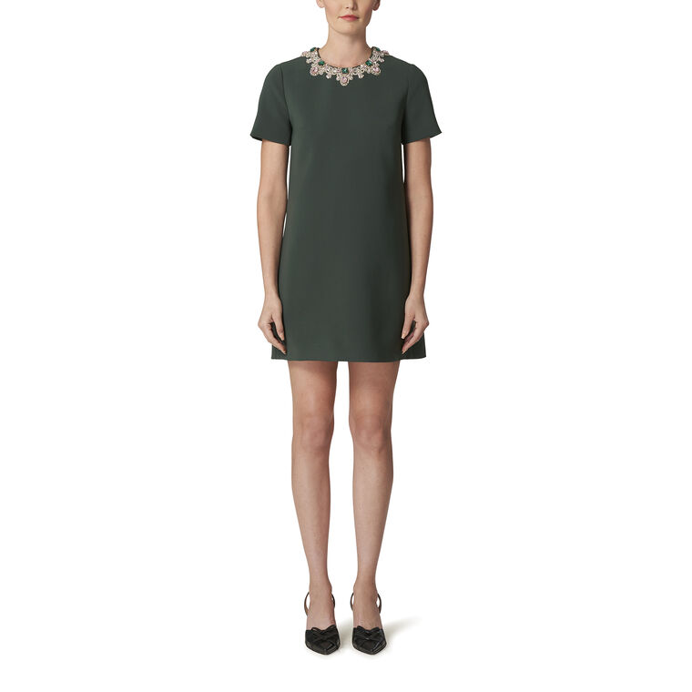Jewel Collar Shift Dress image number null