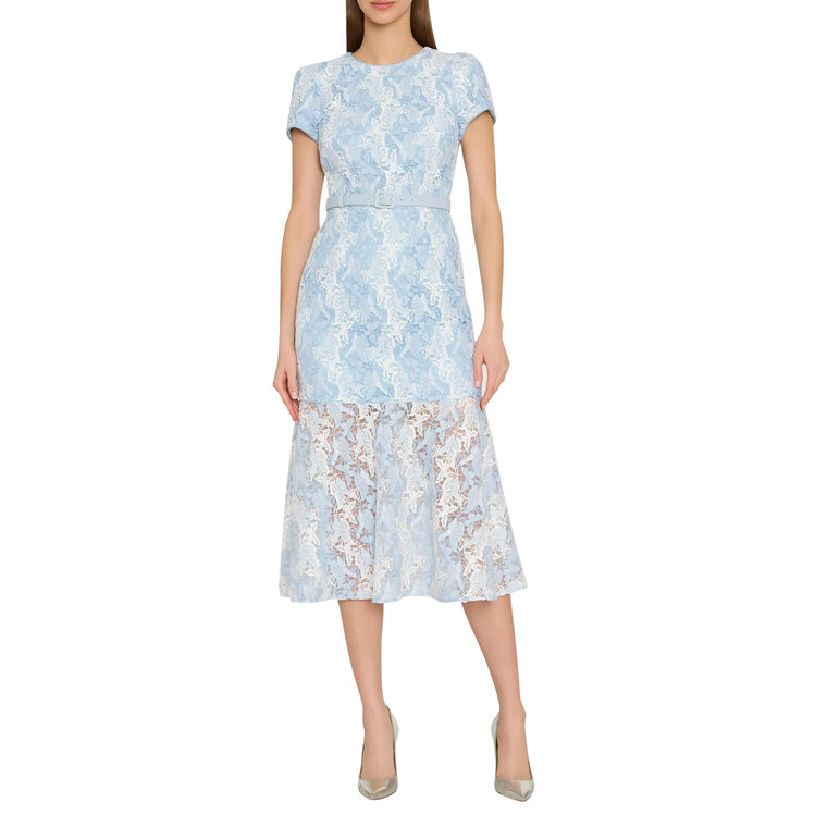 Thalia Butterfly Lace Dress image number null