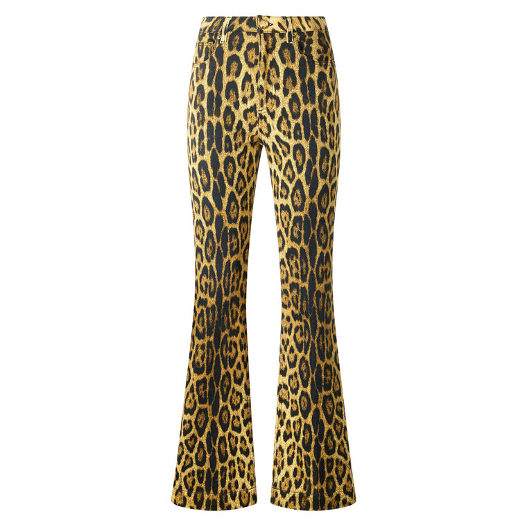 Jaguar Printed Stretch Boot Cut Jeans image number null