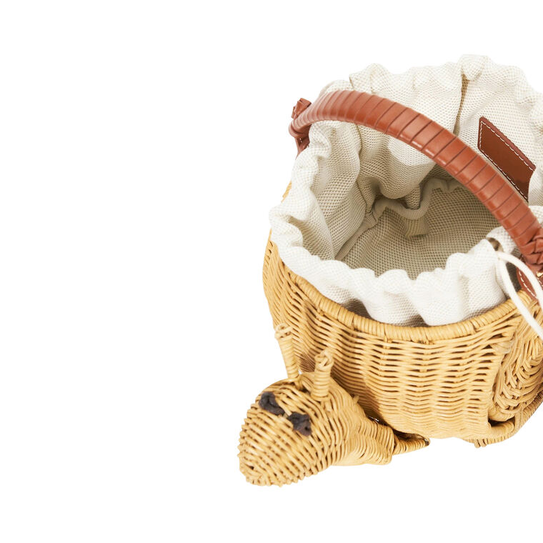 Escargot Wicker Basket Bag image number null