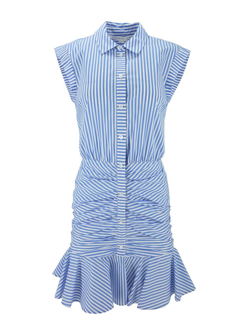 Downing Bell Button Ruched Shirt Dress