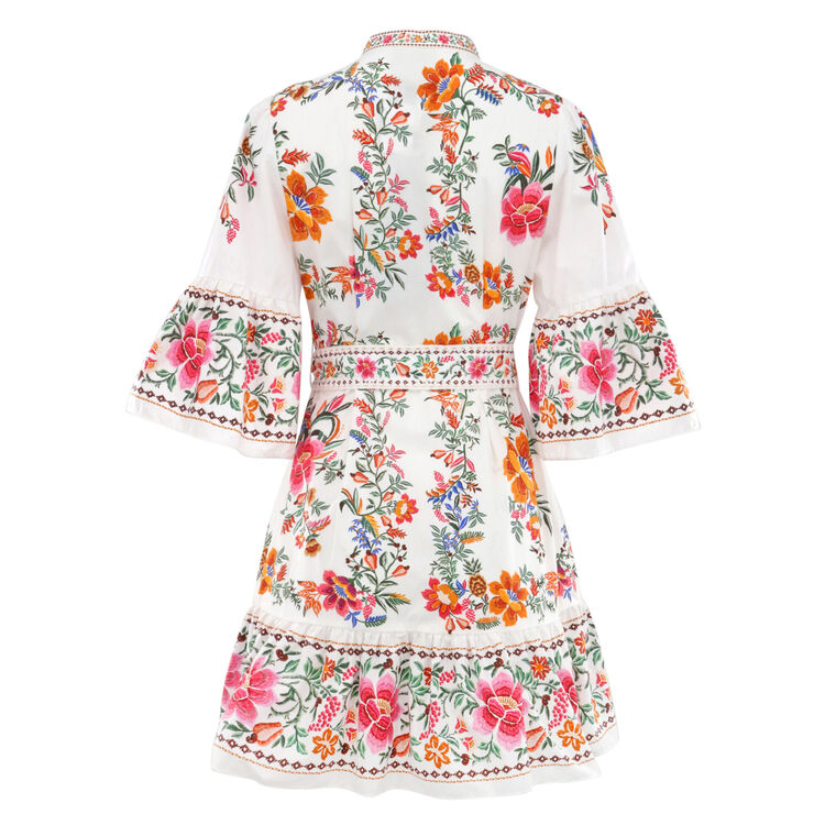 Delicate Forest Scarves Organic Cotton Mini Dress image number null