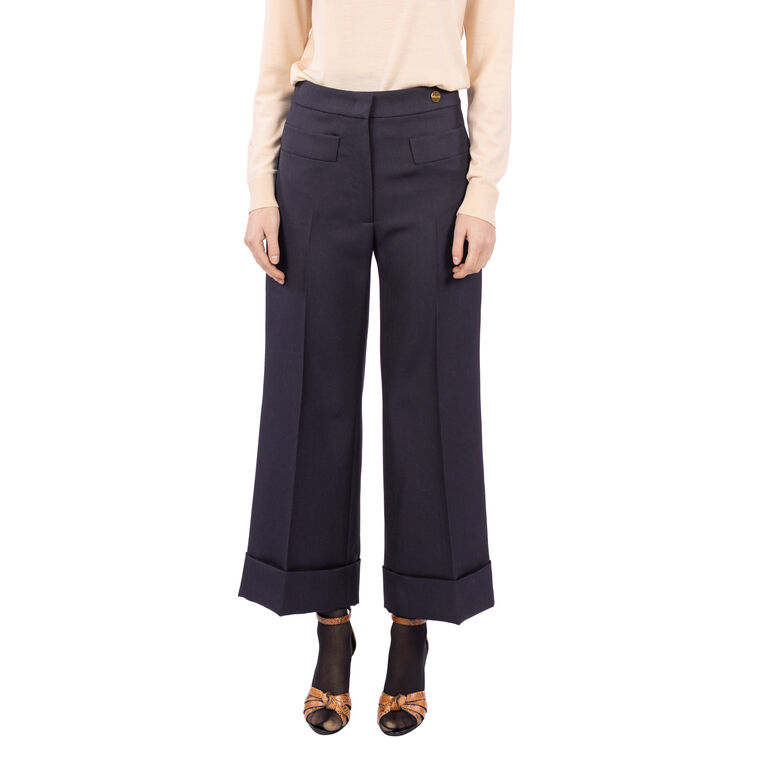 Brody Mid-Rise Ankle Cuff Pants image number null
