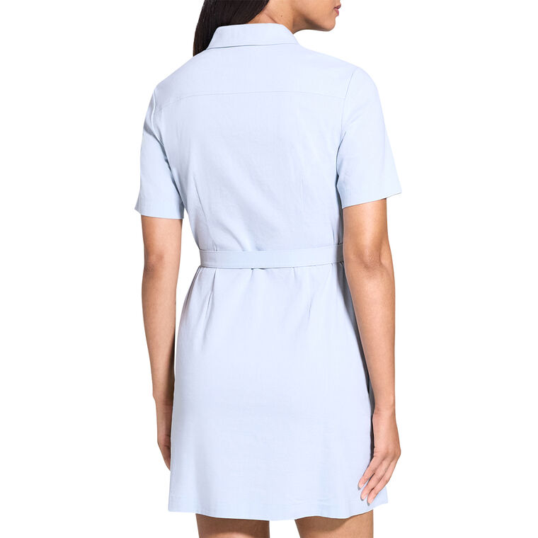 Short Sleeve Military Pocket Shirtdress image number null