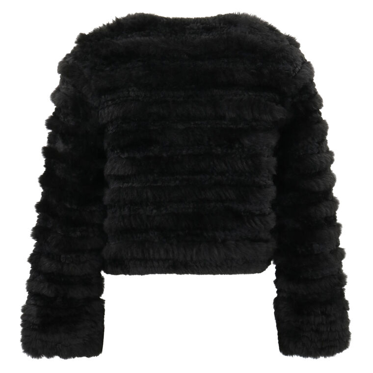Fawn Faux Fur Textured Jacket image number null