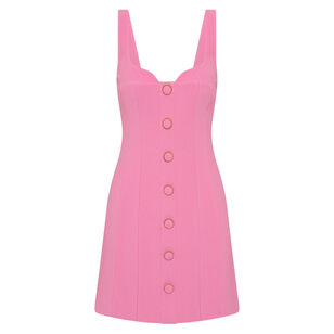 Muriel Sleeveless Button Front Mini Dress