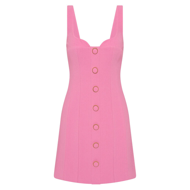 Muriel Sleeveless Button Front Mini Dress image number null