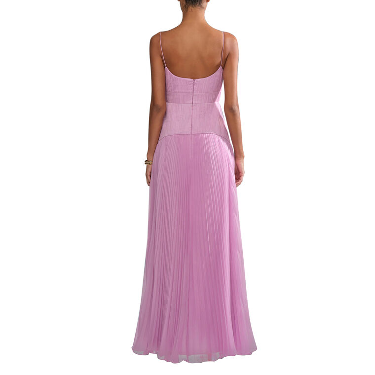Saylor Sleeveless Pleated Gown image number null