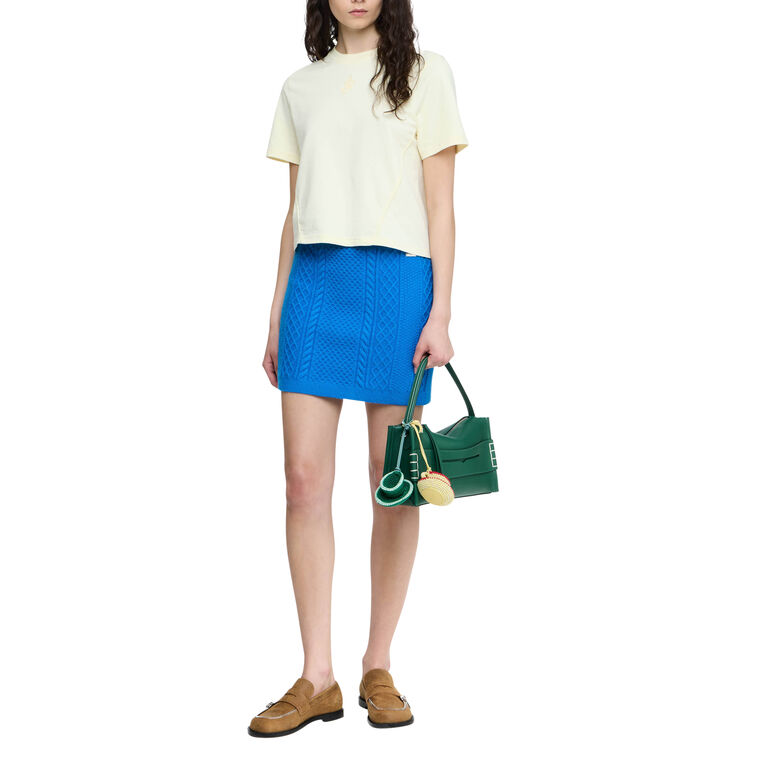 Anchor Embroidery Cropped Tee image number null