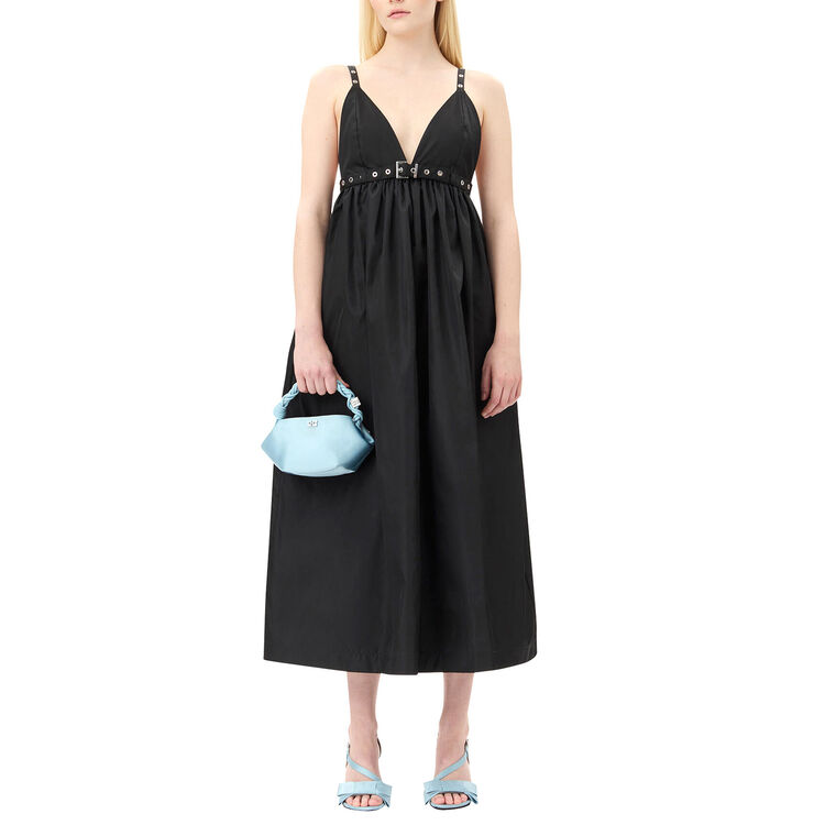 Duchesse Nylon Strap Midi Dress image number null