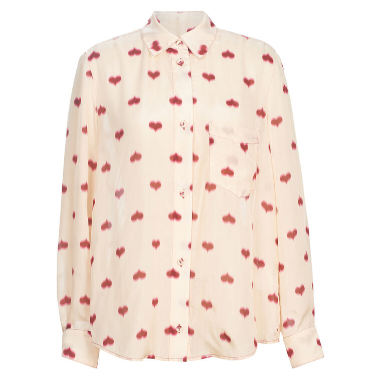 Lilo Long Sleeve Silk Top image number null