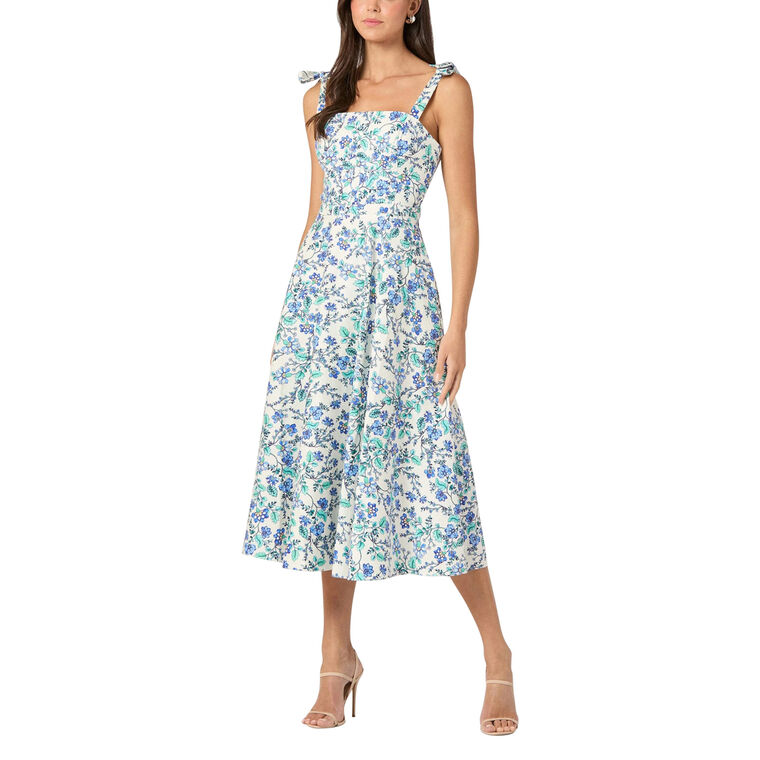 Majorelle Sleeveless Midi Dress image number null
