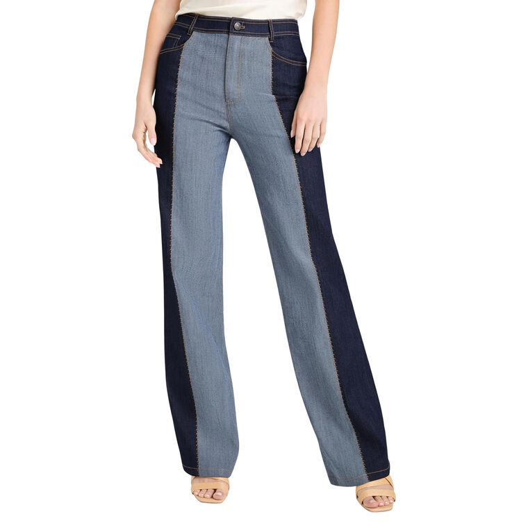 Contrast Francine Straight-Leg Jean image number null