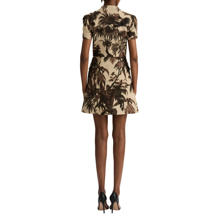 Palm Leaves Tweed Dress image number null